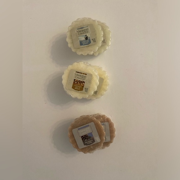 NWT VTG Yankee Candle Wax Tart Melts Balsam Clove Tahitian Nights All Is Bright - Picture 5 of 8
